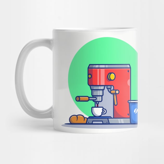 Coffee Machine Pod, Bread, Mug And Cup by Catalyst Labs